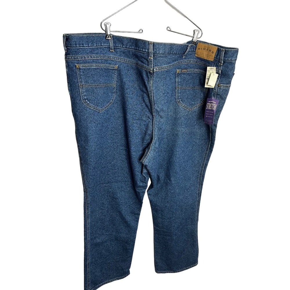 Riders by Lee mens jeans sz 56x32 straight leg new indigo blue